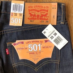 Levi’s 501 Shrink To Fit Jeans 33x38